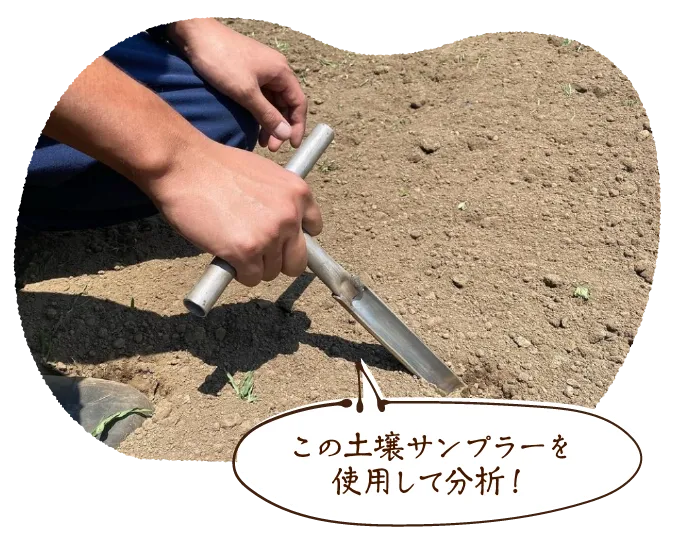 この土壌サンプラーを使用して分析!